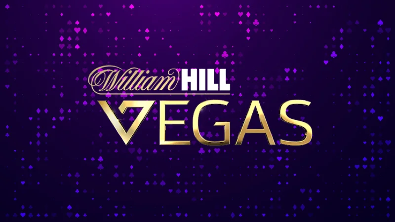 Promotional image for William Hill Vegas  displaying their logo and branding